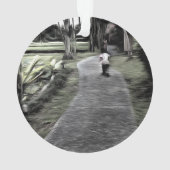 Jogging begint jong ornament (achterkant)