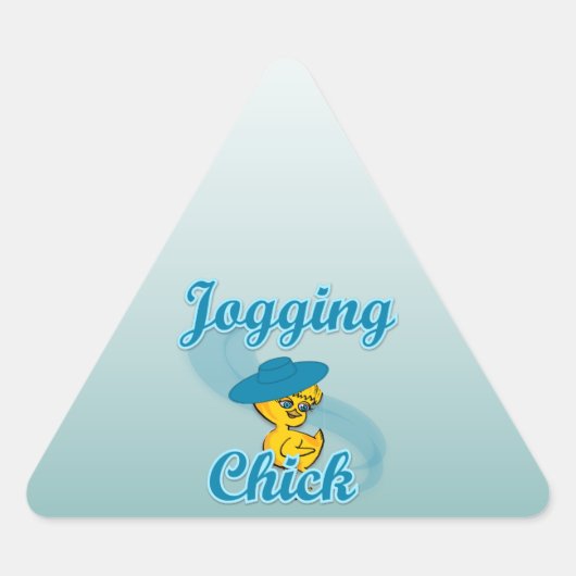Jogging Chick #3 Sticker (Voorkant)