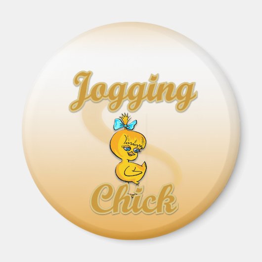 Jogging Chick Magneet (Voorkant)