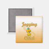 Jogging Chick Magneet (Voorkant / Achterkant)