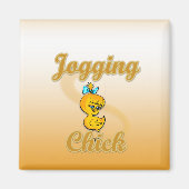 Jogging Chick Magneet (Voorkant)