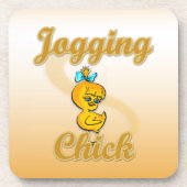 Jogging Chick Onderzetter (Voorkant)