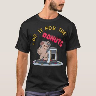 Jogging Dog Running Doggy Treadmill kleurrijke bak T-shirt