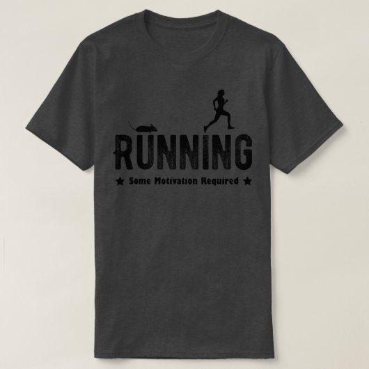 Jogging Fitness Gym Sport Gif met muislooploper T-shirt (Design voorkant)