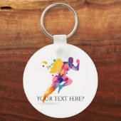 Jogging Fitness uitvoeren Sleutelhanger (Voorkant)