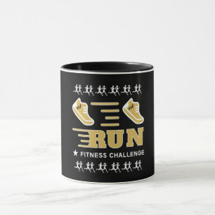 Jogging Get Fit Motivatie Support Mok Bath Towe