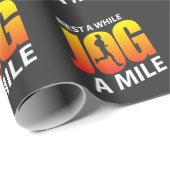 Jogging Gift Marathon Runner Triathlon Cadeaupapier (Rol Hoek)