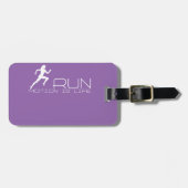 Jogging girl bagagelabel (Voorkant horizontaal)