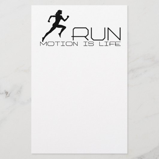 Jogging girl flyer (Voorkant)