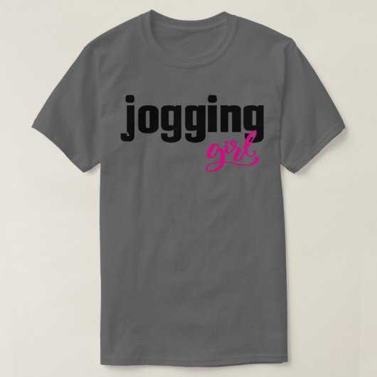 Jogging Girl Jog Runner T-shirt (Design voorkant)