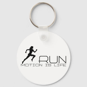 Jogging girl sleutelhanger