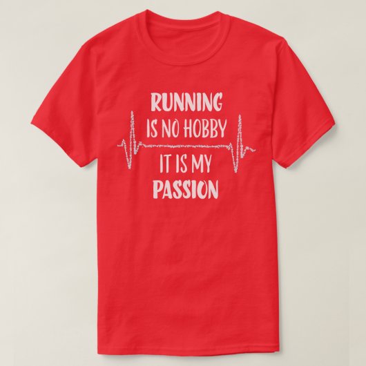 Jogging Hartslag Marathon Triathlon T-shirt (Design voorkant)
