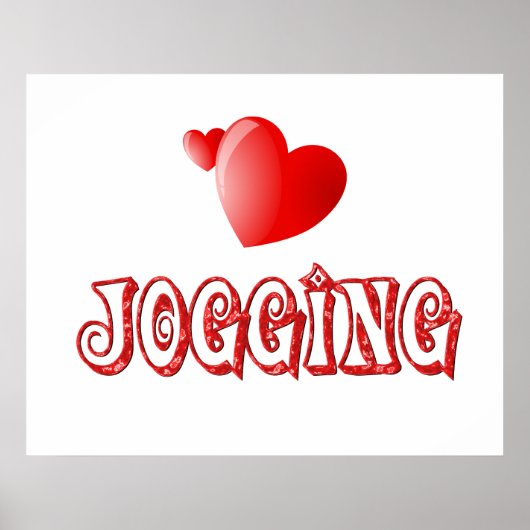 Jogging Hearts Poster (Voorkant)