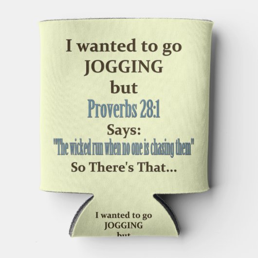 Jogging Humor Blikjeskoeler (Voorkant)