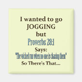 Jogging Humor Magneet (Voorkant)