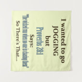 Jogging Humor Wandkleed (Voorkant (horizontaal))