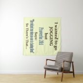 Jogging Humor Wandkleed (In Situ (horizontaal))