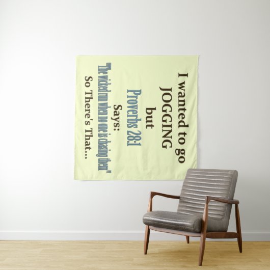 Jogging Humor Wandkleed (In Situ (horizontaal))