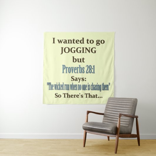 Jogging Humor Wandkleed (In situ)