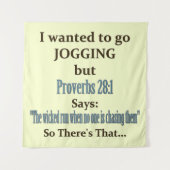 Jogging Humor Wandkleed (Voorkant)