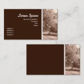 Jogging in het Park Visitekaartje (Voorkant / Achterkant)