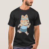 Jogging Katze T-shirt (Voorkant)
