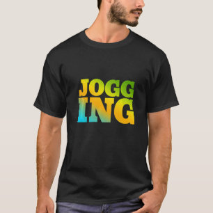 Jogging ontworpen met Natuur kleuren T-shirt
