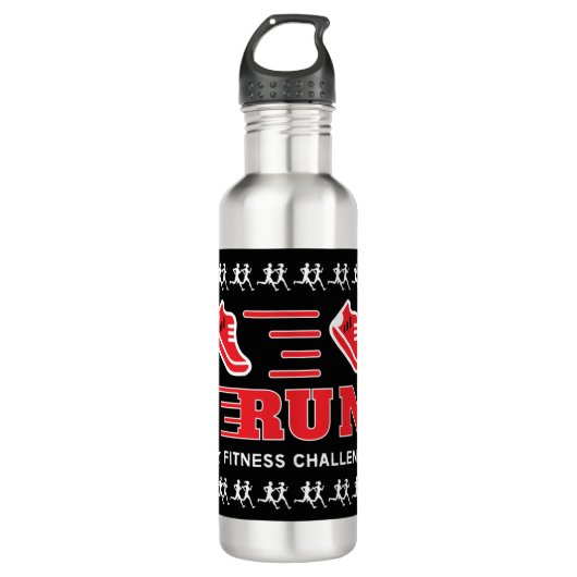 Jogging Profiteer van de juiste Mok voor Motivatie Waterfles (Voorkant)