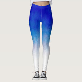 Jogging Royal Blue Ice Rain Design Leggings
