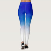 Jogging Royal Blue Ice Rain Design Leggings (Achterkant)