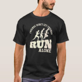 Jogging Runner uitvoeren Matching Running Friends T-shirt (Voorkant)