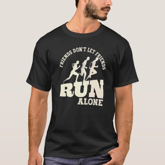 Jogging Runner uitvoeren Matching Running Friends  T-shirt (Voorkant)