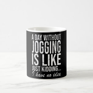Jogging Running Funny Gezegde Gift Koffiemok