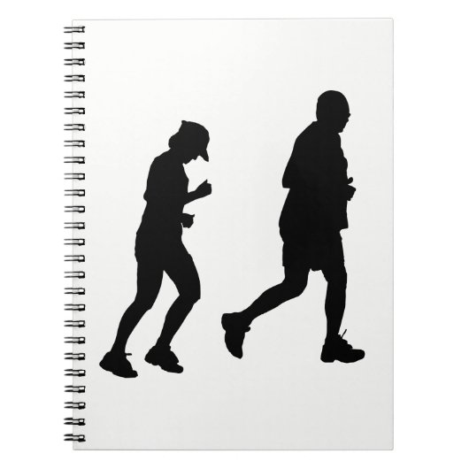 Jogging Silhouette Notitieboek (Voorkant)