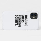Jogging Sucks. Lopen doet het niet. Case-Mate iPhone Case (Achterkant (horizontaal))