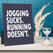 Jogging Sucks. Lopen doet het niet. Fotoplaat (Zijkant)