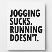 Jogging Sucks. Lopen doet het niet. Fotoplaat (Voorkant)