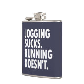 Jogging Sucks. Lopen doet het niet. Heupfles (Links)