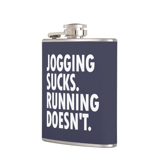 Jogging Sucks. Lopen doet het niet. Heupfles (Links)