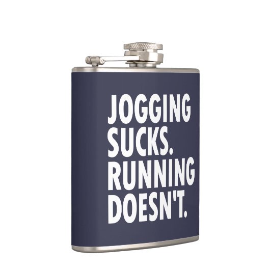 Jogging Sucks. Lopen doet het niet. Heupfles (Rechts)