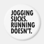 Jogging Sucks. Lopen doet het niet. Magneet (Voorkant)