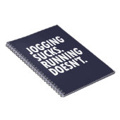 Jogging Sucks. Lopen doet het niet. Notitieboek (Rechterzijde)