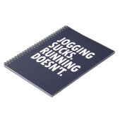 Jogging Sucks. Lopen doet het niet. Notitieboek (Linkerzijde)