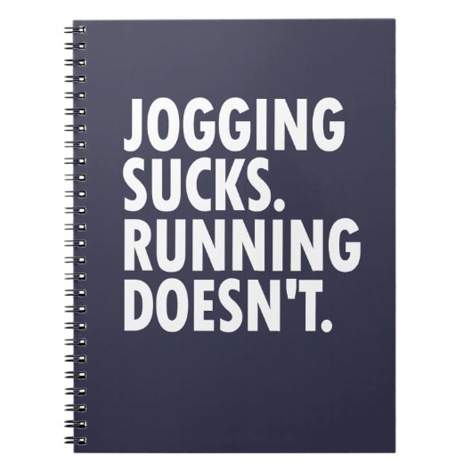 Jogging Sucks. Lopen doet het niet. Notitieboek (Voorkant)