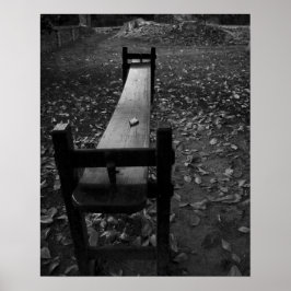 Jogglin' Board in Black and White Poster