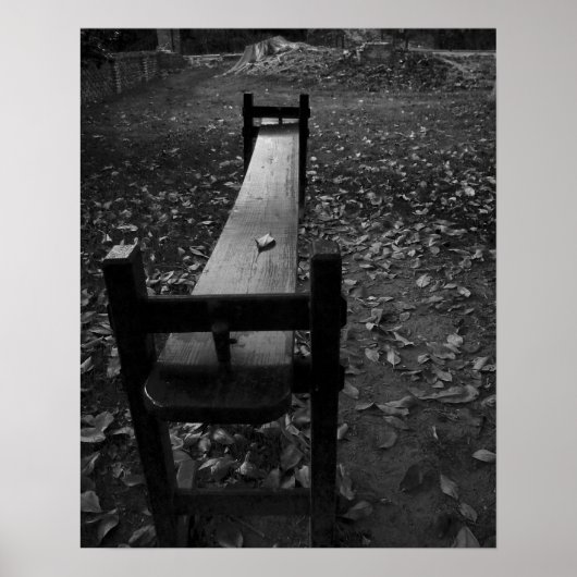 Jogglin' Board in Black and White Poster (Voorkant)