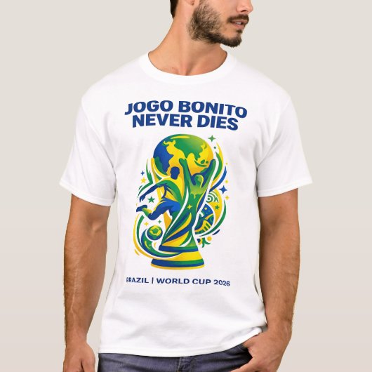 Jogo Bonito Sterft Nooit T-shirt (Voorkant)