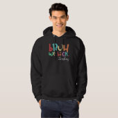 joh man we zijn terug docenten hoodie (Voorkant volledig)