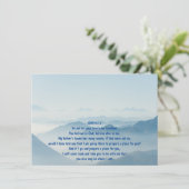 JOHAN 14:1:3 Schriftviering van het leven Berg Kaart (Staand voorkant)