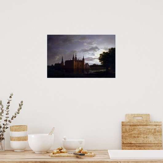 Johan Christelijk Claussen Dahl Frederiksborg Cast Poster (Keuken)